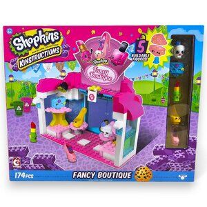 Moose Toys Shopkins Kinstructions Fancy Boutique Set Blocks with 5 Figures NEW